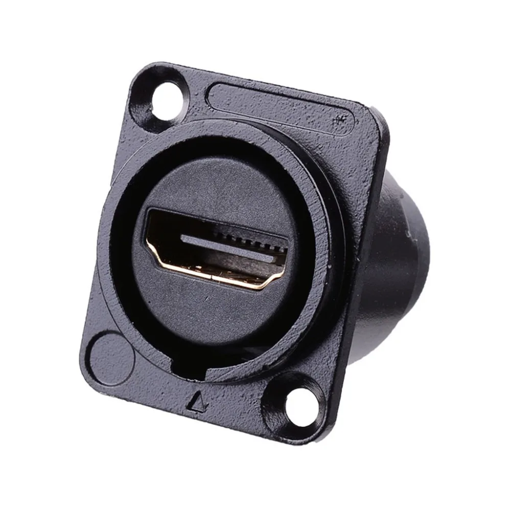 HDMI-compatible D-type Socket Network Plug Chassis Panel Mount Audio Connector Metal HD Aviation Cable | Компьютеры и офис