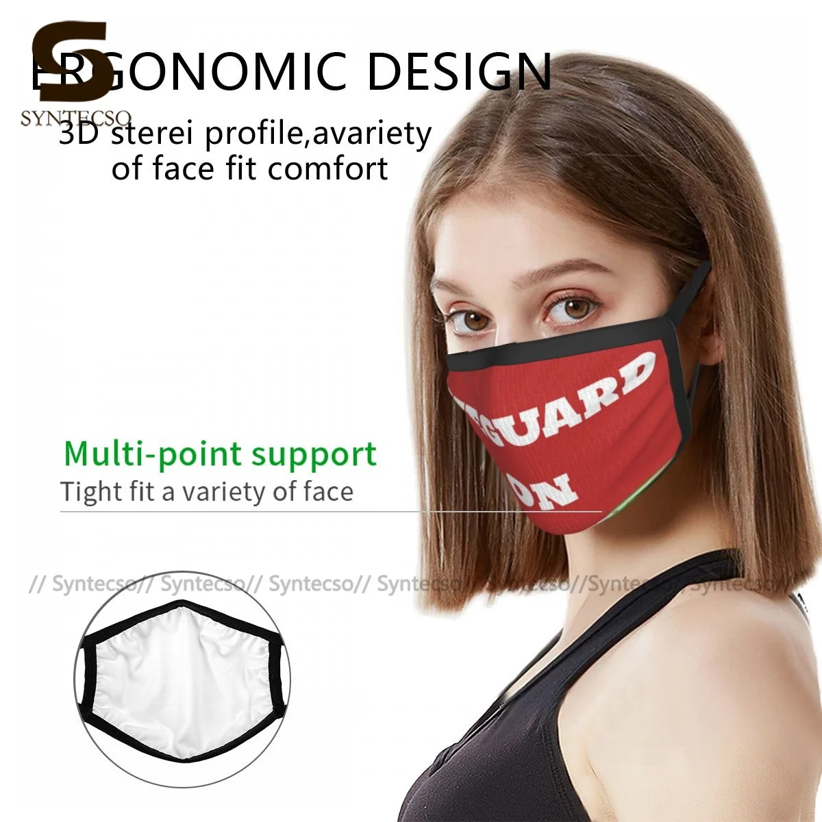 

Lifeguard Face Mouth Mask Adult Anti Dust Fantasy Polyester Printed Facial Mask