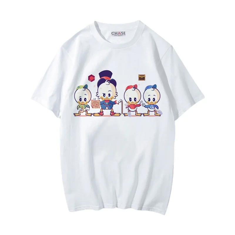 

Disney Mickey Mouse Donald Duck Children's Cotton Round Neck Boys and Girls Short Sleeve T-shirt Loose