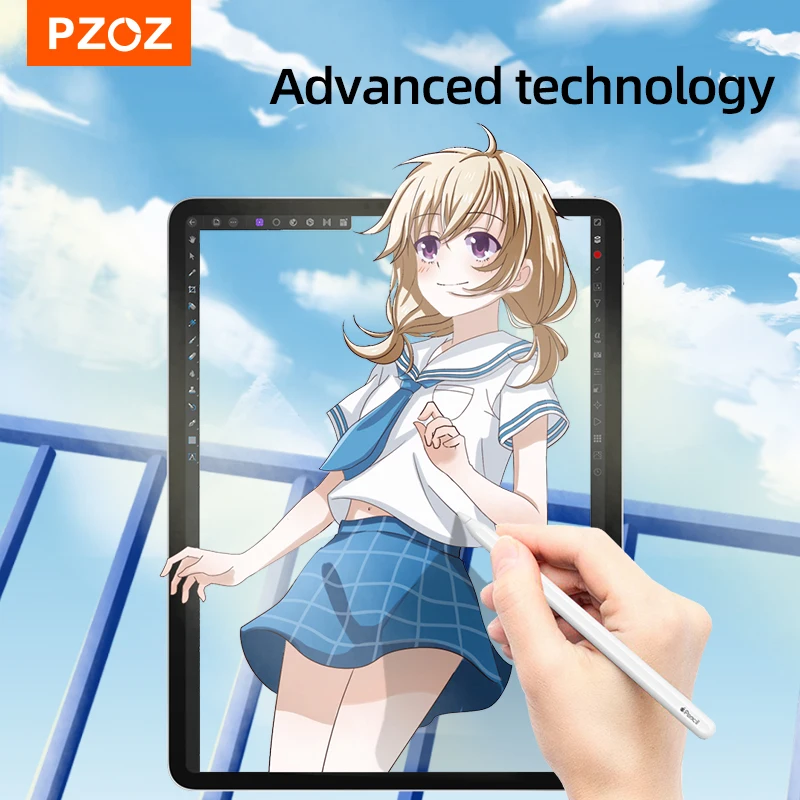 pzoz for ipad pro 9 7 11 10 5 pet film like writing on paper screen protector for ipad 10 2 2019 2020 ipad mini 4 5 like paper free global shipping