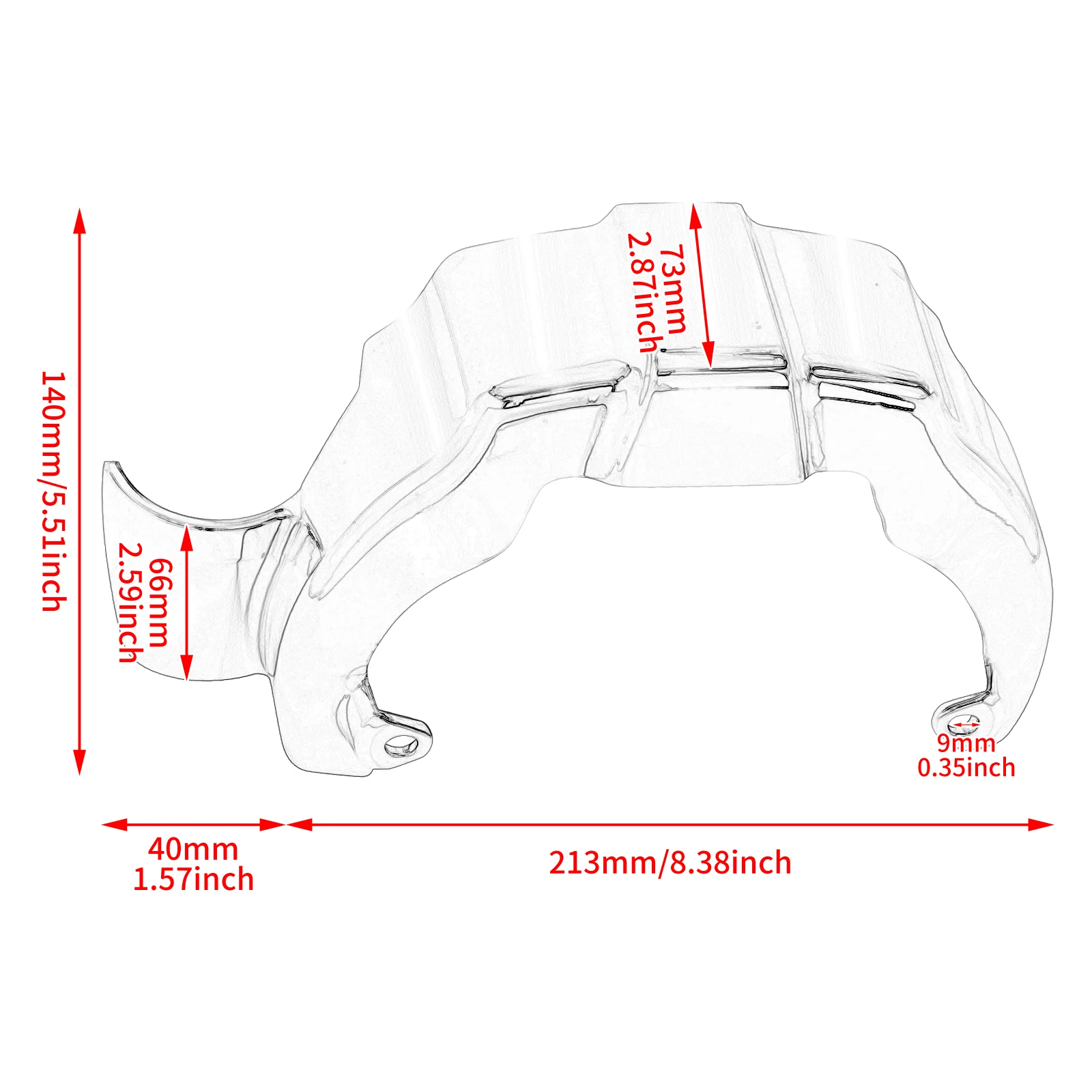 Мотоциклетный хромированный кожух коробки передач для Harley Touring 2017-2022 Road King Electra