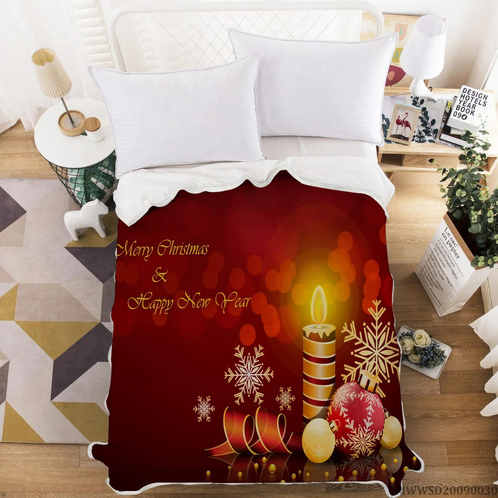?? Milsleep 2021新しい毛布メリークリスマス毛布カスタムソフト暖かい毛布ドロップ無料