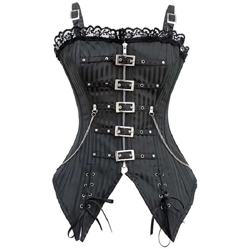 

Waist Trainer Corset Shapewear Steampunk Overbust Gothic Plastic Boned Lace Corsets Sexy Plus Size Women Shaper Slim Control New