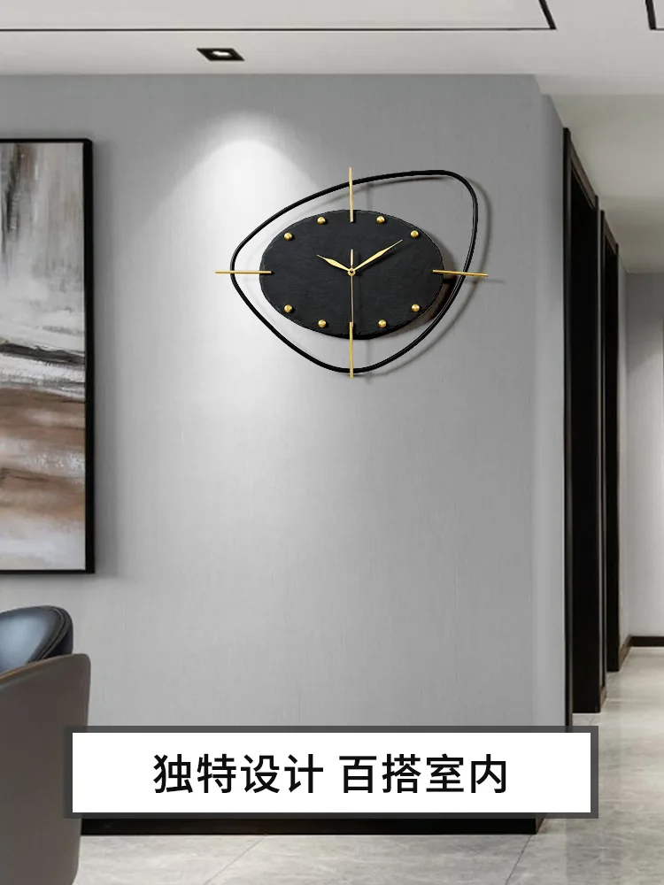 Современные креативные настенные часы металлические мраморные 3d домашний декор