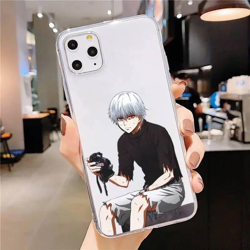 

Tokyo Ghoul Anime Phone Case Transparent soft For iphone 5 5s 5c se 6 6s 7 8 11 12 plus mini x xs xr pro max