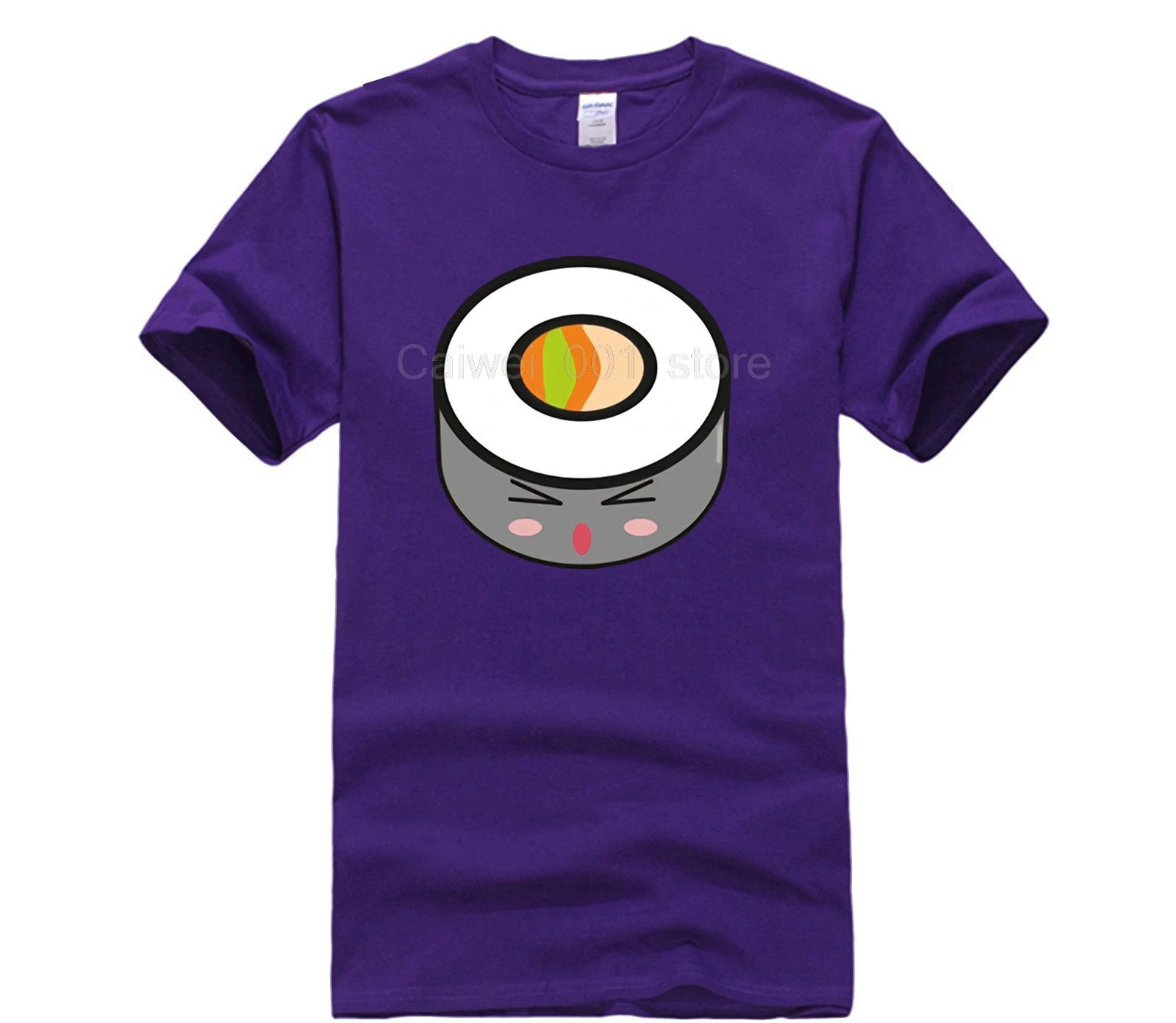 

100% Cotton Summer Fashion Street Short Sleeve T Shirt SUSHI KAWAII personality T shirt