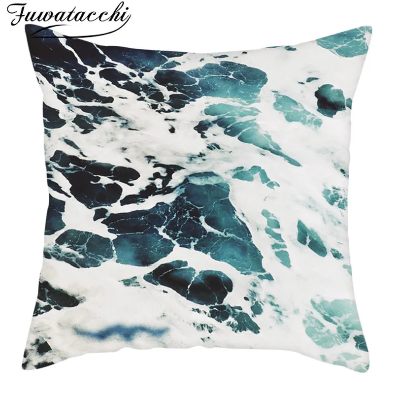 Чехол для подушки Fuwatacchi Cold Tune Abst чехол реки океанская Подушка домашняя