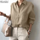 Женская деловая рубашка с длинным рукавом, на пуговицах