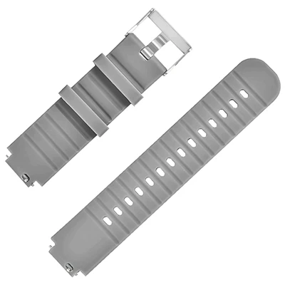 Gray HANGRUI для Xiaomi Huami Amazfit Watch 2/Amazfit Verge 2/A1807 мягкий силиконовый спортивный ремешок на запястье ремешок быстросъемный браслет - Цвет: Gray