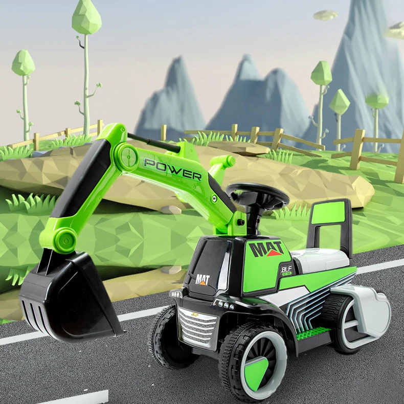 Младенческий Блестящий детский экскаватор игрушечный автомобиль для