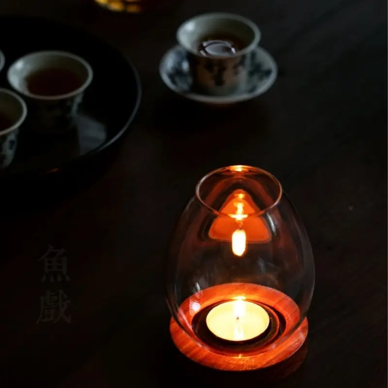 Современный уникальный подсвечник маленький стеклянный романтический