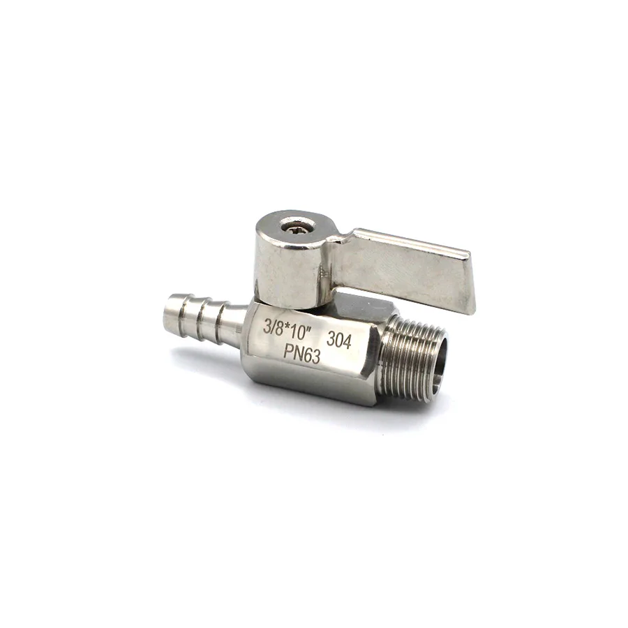 304 нержавеющая сталь 1/8 1/4 3/8 1/2 &quotBSP 7/9/10 мм шланг с зазубриной мини санитарный