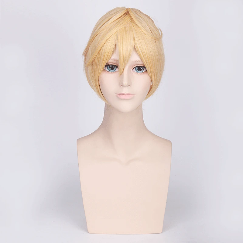 

Anime Cosplay Costumes Wig Rin / Len Short Blonde Heat Resistant Hair Anime Heat-resistant Movies Hair Halloween Party Wigs