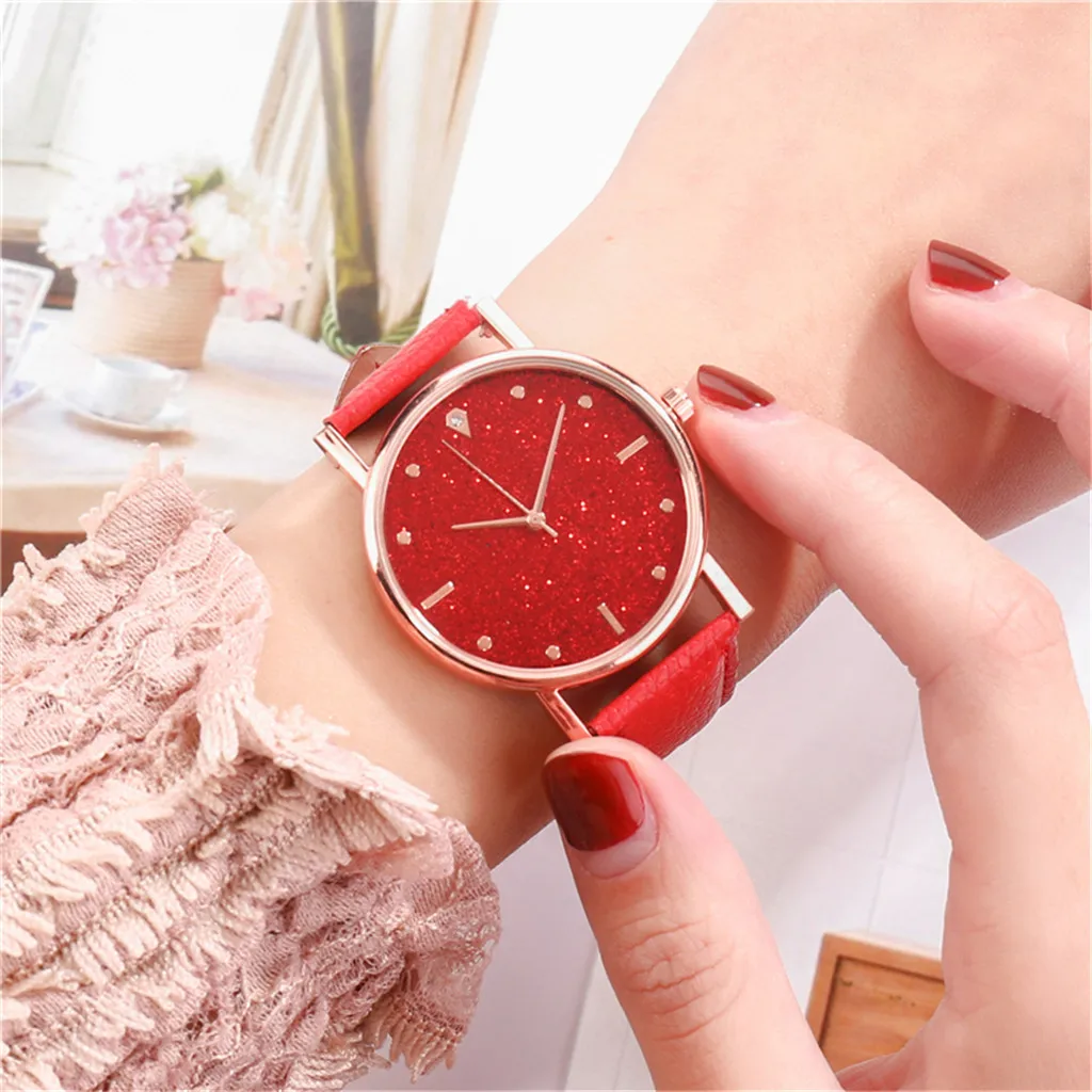 

New Women Watch Luxury Brand Casual Exquisite Leather Belt Watches With Fashionable Simple Style Quartz WristWatch Reloj Mujer