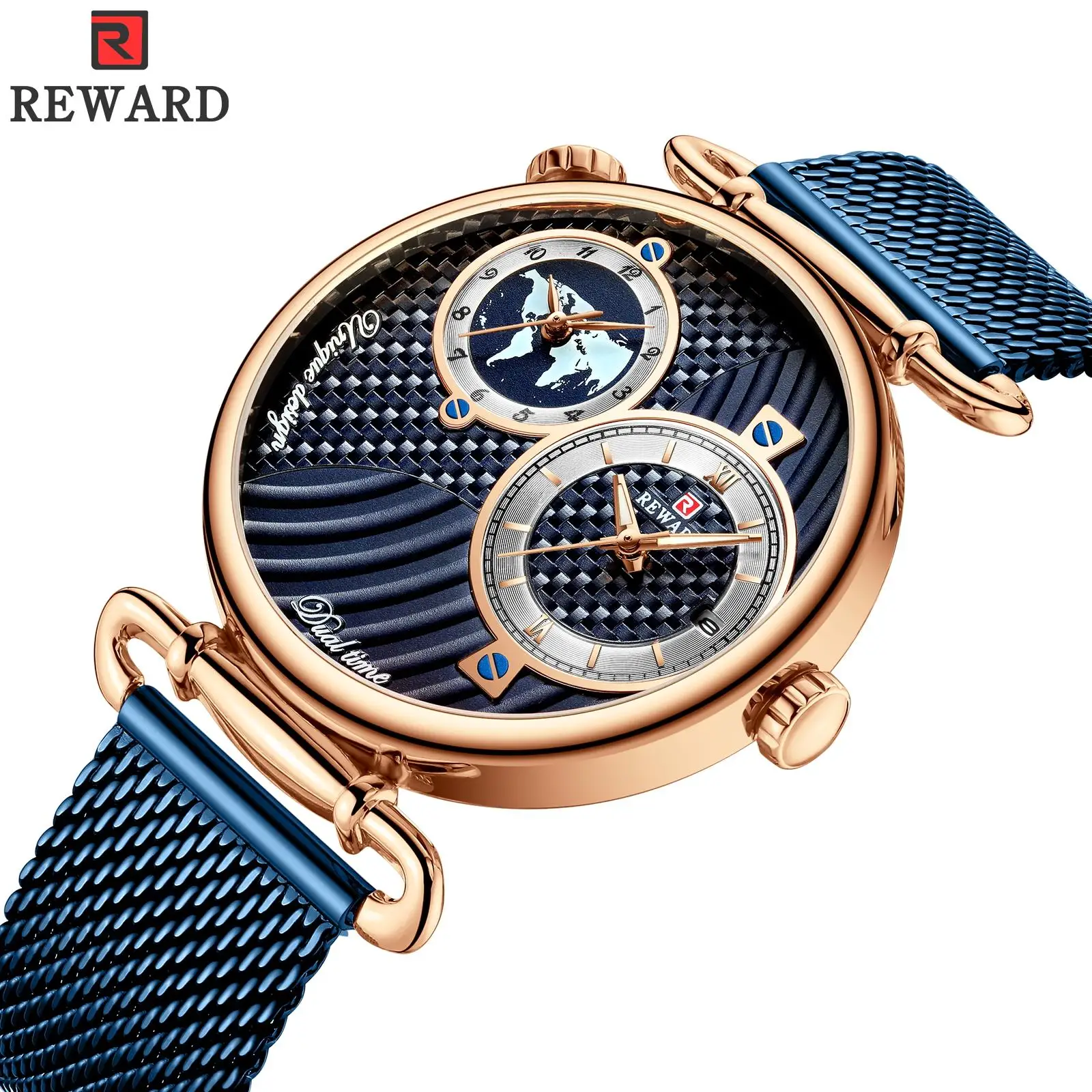 

Fashion Hot-Selling Business Men's Watches Multiple Time Zone Ultra-Thin Waterproof Luminous Calendar Watch For Men Wristwatch
