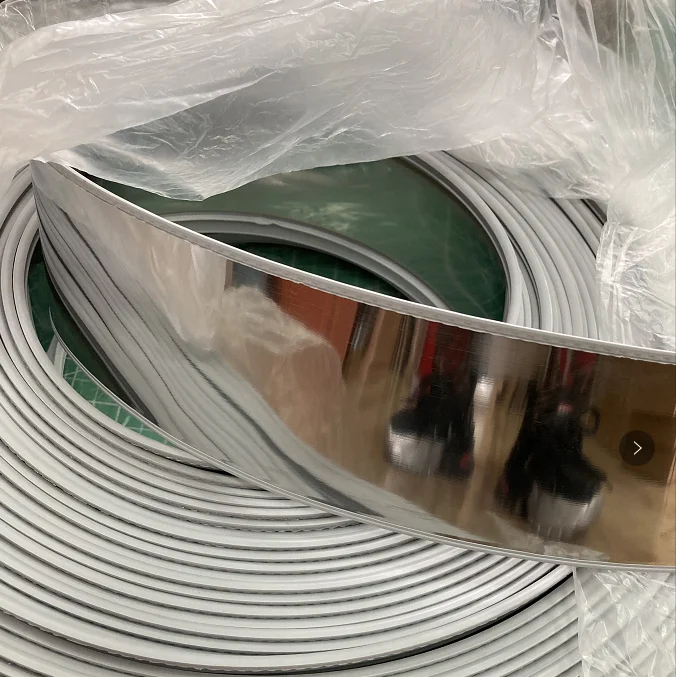 

80mm Grey Slot Stainless Steel Roll Channel Letter Trim Cap Luminous Sign Coil Advertising HandmadeTrim