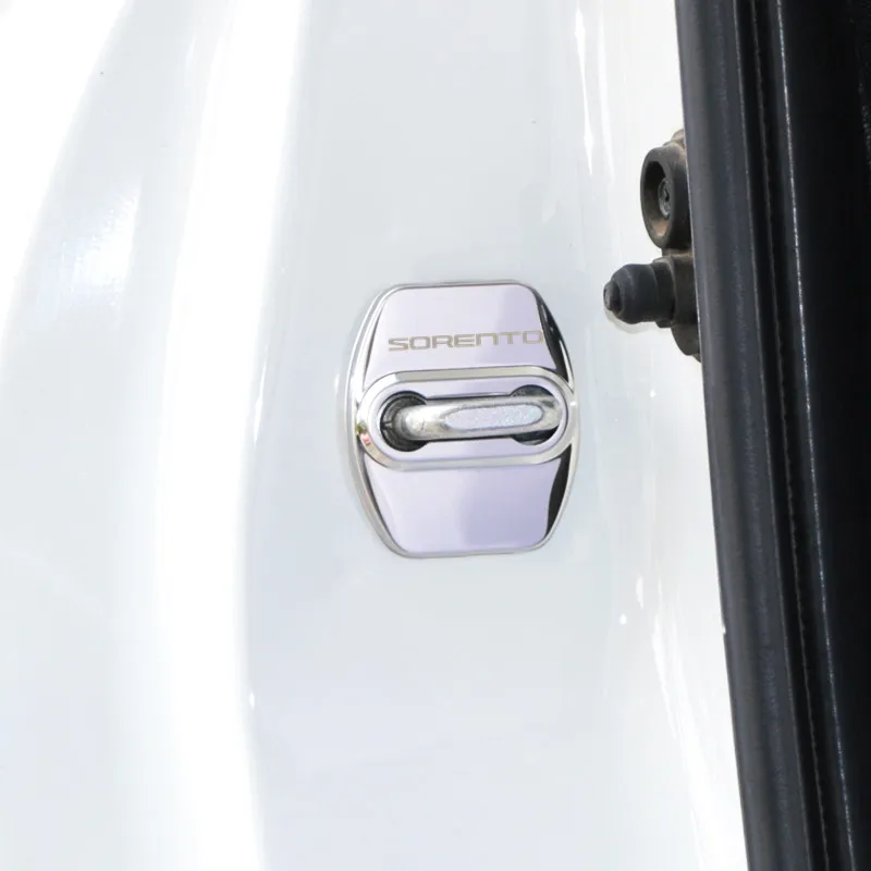 Car Styling Door Lock Protection Stainless Steel Cover For KIA sportage ceed kia sorento Accessories 2017 2018 | Автомобили и