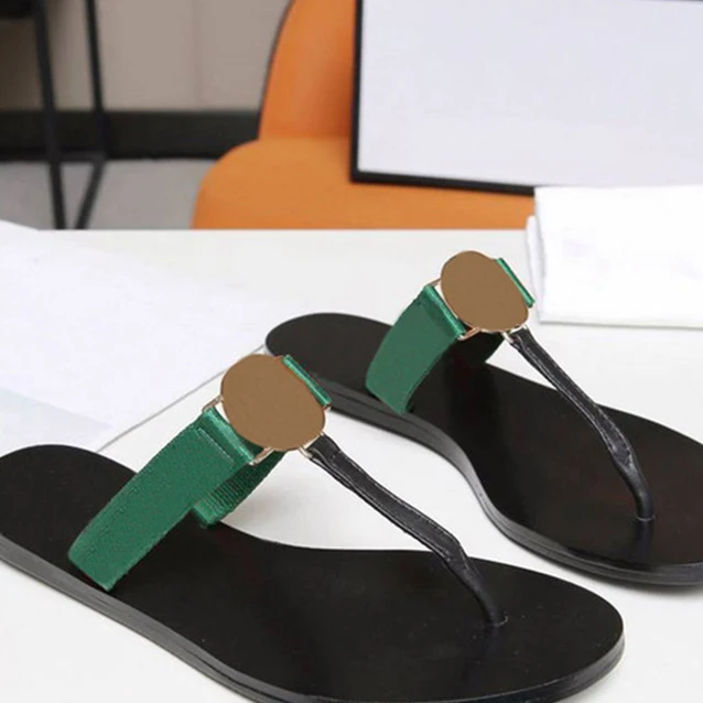 

Ollymurs 2021 leather flat slippers sandals summer shoes ladies metal slippers ladies slippers fashion luxury flip flops