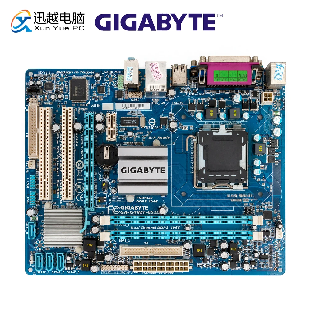Gigabyte GA-G41MT-ES2L настольная материнская плата G41MT-ES2L G41 розетка LGA 775 для Core 2 DDR3 8G Micro ATX