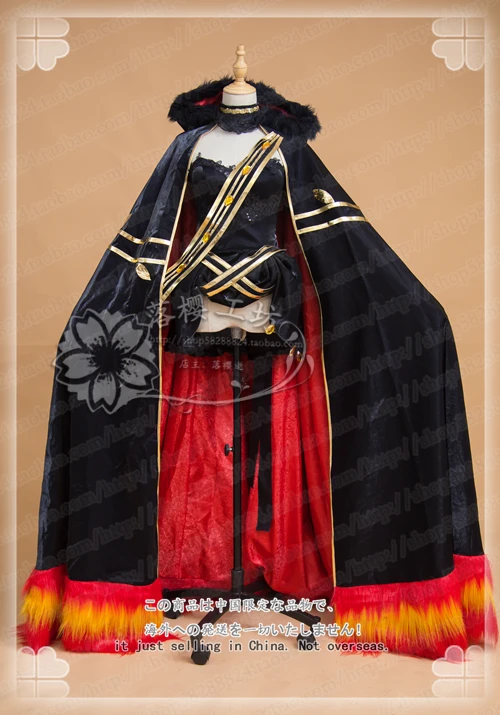 

Anim Fate Grand Order FGO Ereshkigal Luxuriant Cloak Dress Level 2 Uniform Cosplay Costume Halloween Suit For Women