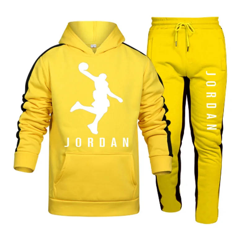 

Autumn And Winter New Men's Suit Sportswear 2-Piece Hoodie + Pants Jogging Fitness Sportswear Pullover Track Suit Sweater Set