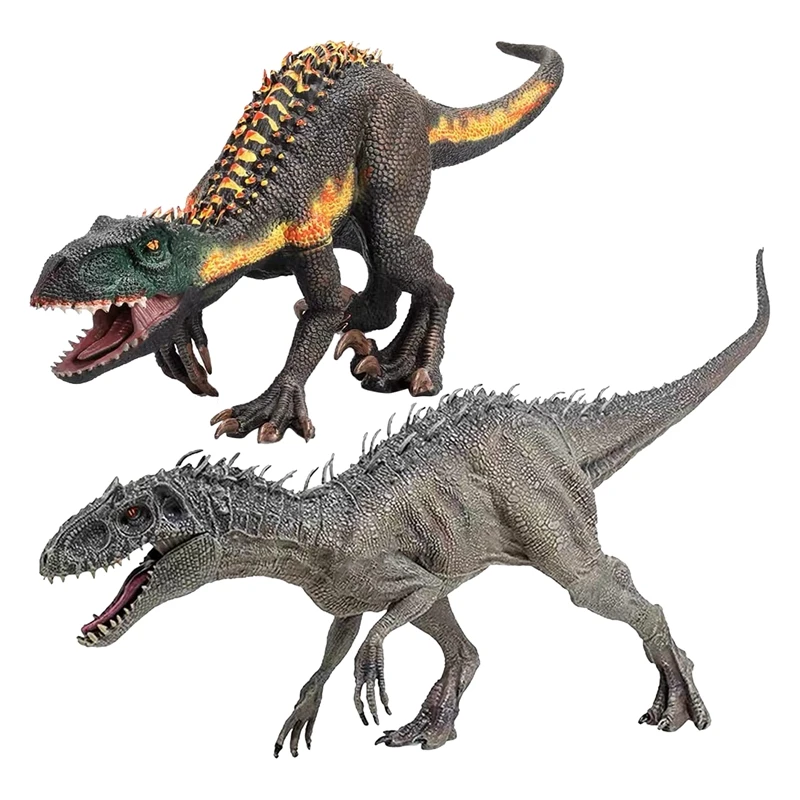 

Dinosaur Figurine Toy Tyrannosaurus and Velociraptor Dinosaur Toy for Boys and Girls for Birthday Xmas Best Gift