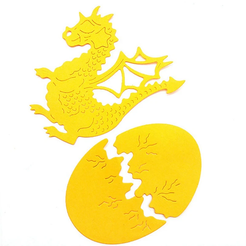 Металлические стальные тисненые штампы Dragon And Egg для скрапбукинга бумажные