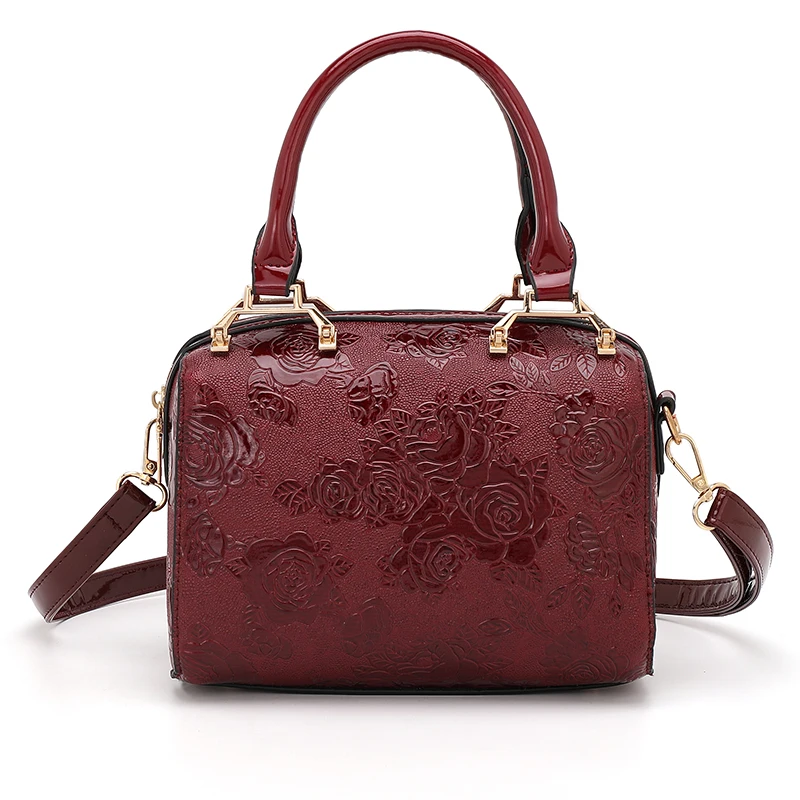 Роскошные женские бостонские сумки для женщин сумка тоут кожаные с цветочным