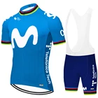 2022 Movistar Mallot Ciclismo Hombre Verano Для велота Велоспорт Джерси комплект чалео Ciclismo Велоспорт Джерси Велосипе