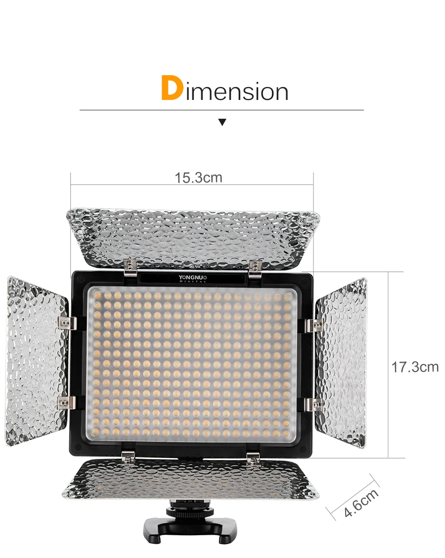 YONGNUO YN300 III YN 300 3200 k 5500 K CRI95 + Pro YN300III светодиодный видеосвет поддержка адаптера