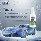 Гидрофобное покрытие для автомобильной краски HGKJ 6, Кристальный восковой спрей, нанокерамика, жидкость, полимер, Гидрофобный, против дождя, химикаты для ухода за автомобилем