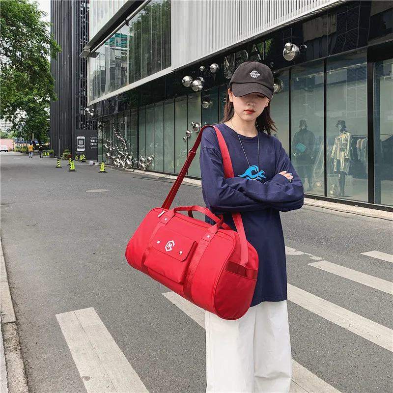 

YILIAN Single shoulder bag men's large capacity hand luggage light waterproof luggage boarding female sports fitness yoga bag