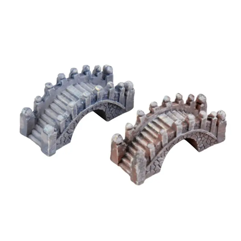 2 шт. аквариум микро пейзаж дворца стиль смола Моделирование небольшой мост