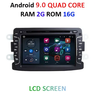 9.0 2G 16G LCD Ips DSP 4G 64G Автомобильный мультимедийный dvd-плеер Android 9,0 gps Авторадио для Duster/Captur/Lada/Xray 2/Logan 2/Dacia/Sandero Автомагнитола - Цвет: 9.0 2G 16G LCD