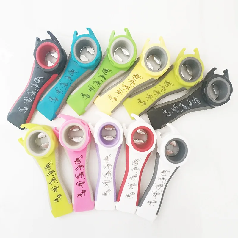 Открывалка для бутылок из цельного пластика открывалка банок и напитков креативная 5 в 1 пивных удобная