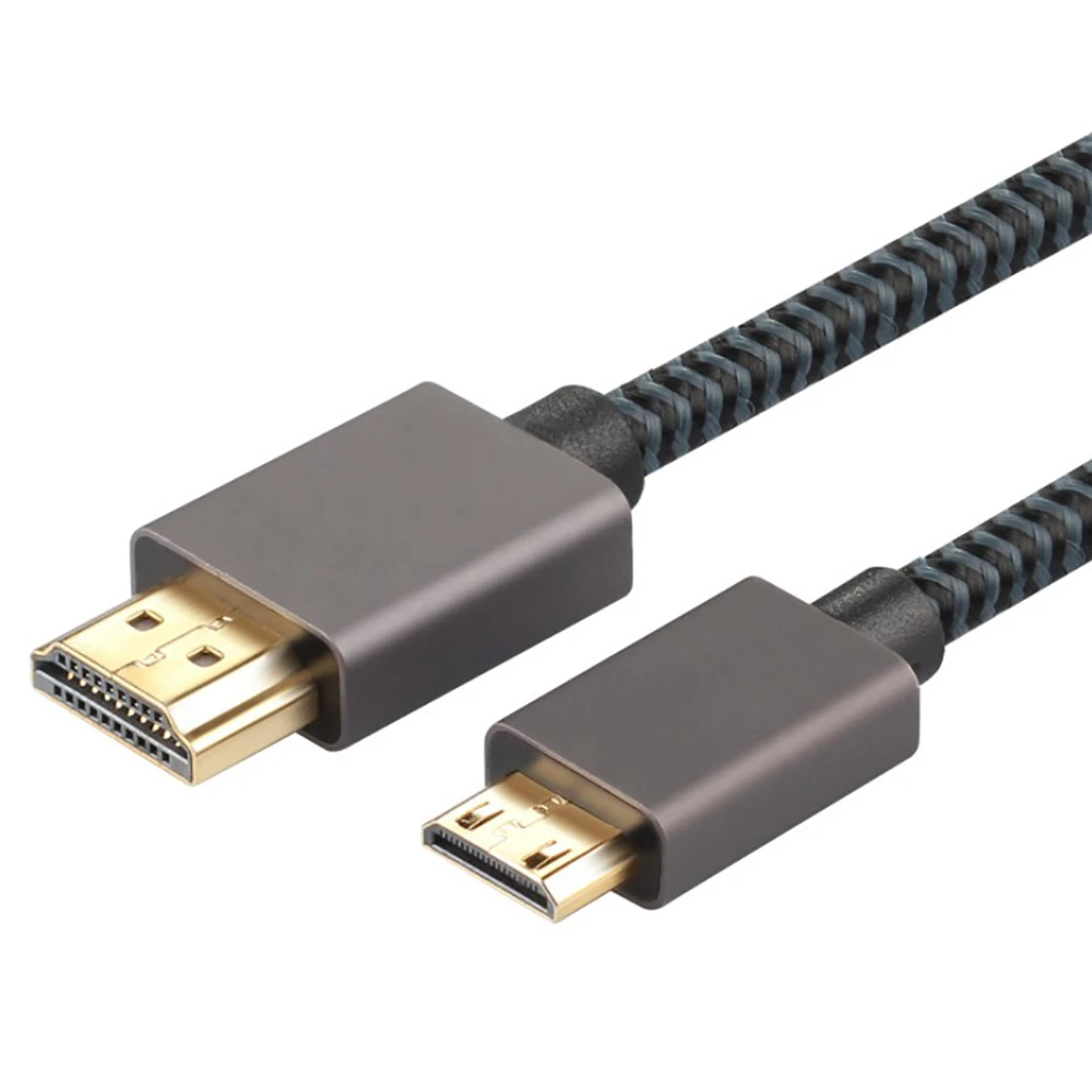 

1.2m 2m 3m 4K 60Hz Mini HDMI-Compatible to HDMI-Compatible Cable High Speed for Camera Tablet Laptop Monitor Projector Notebook