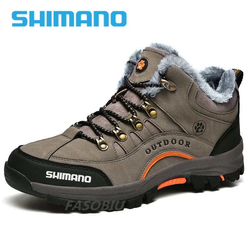 

Shimano Snow Boots Men's Women Shoes Breathable Non-slip Shoes Winter Outdoor Warm Boots Waterproof Boots Fishing Snow Boots