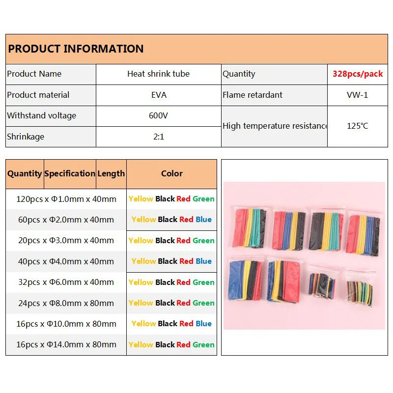 Термоусадочная трубчатая муфта термоусадочная оболочка в ассортименте