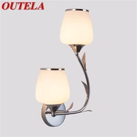 outela wall lamps modern led lights creative flower shape indoor for home corridor