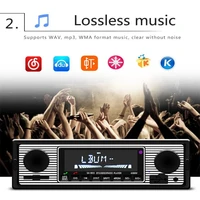 car mp3 bluetooth call mp3 lossless sound quality music player support u disk card machine radio power off memory function