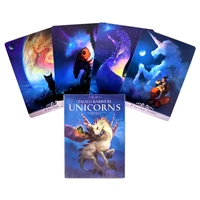 2021 new tarot cards unicorns oracle card and pdf guidance divination deck entertainment parties board game 34 pcsbox