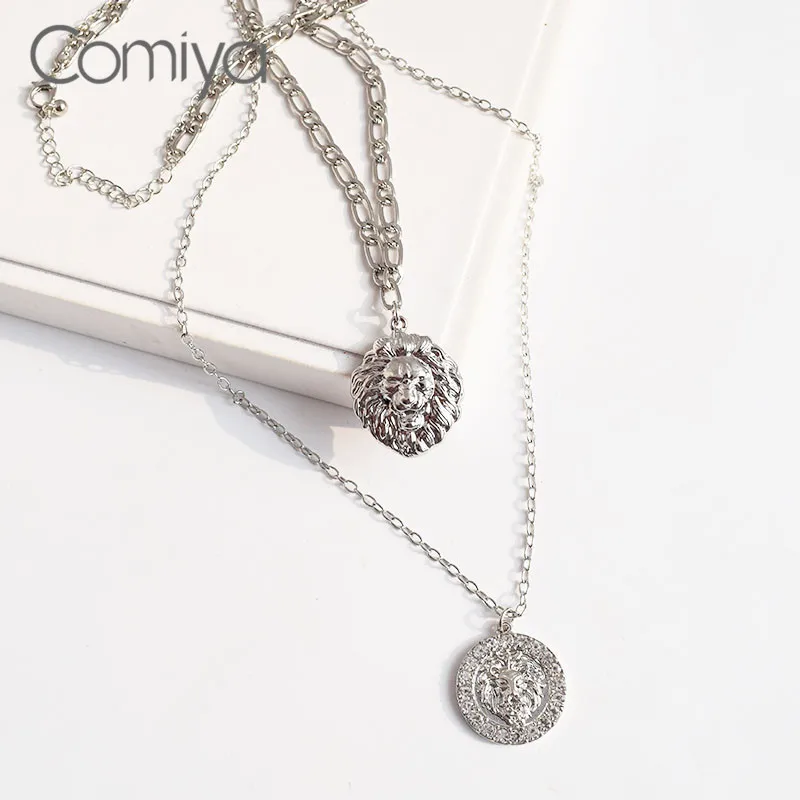 Женское Ожерелье Comiya корейские ожерелья золотого и серебряного цвета с