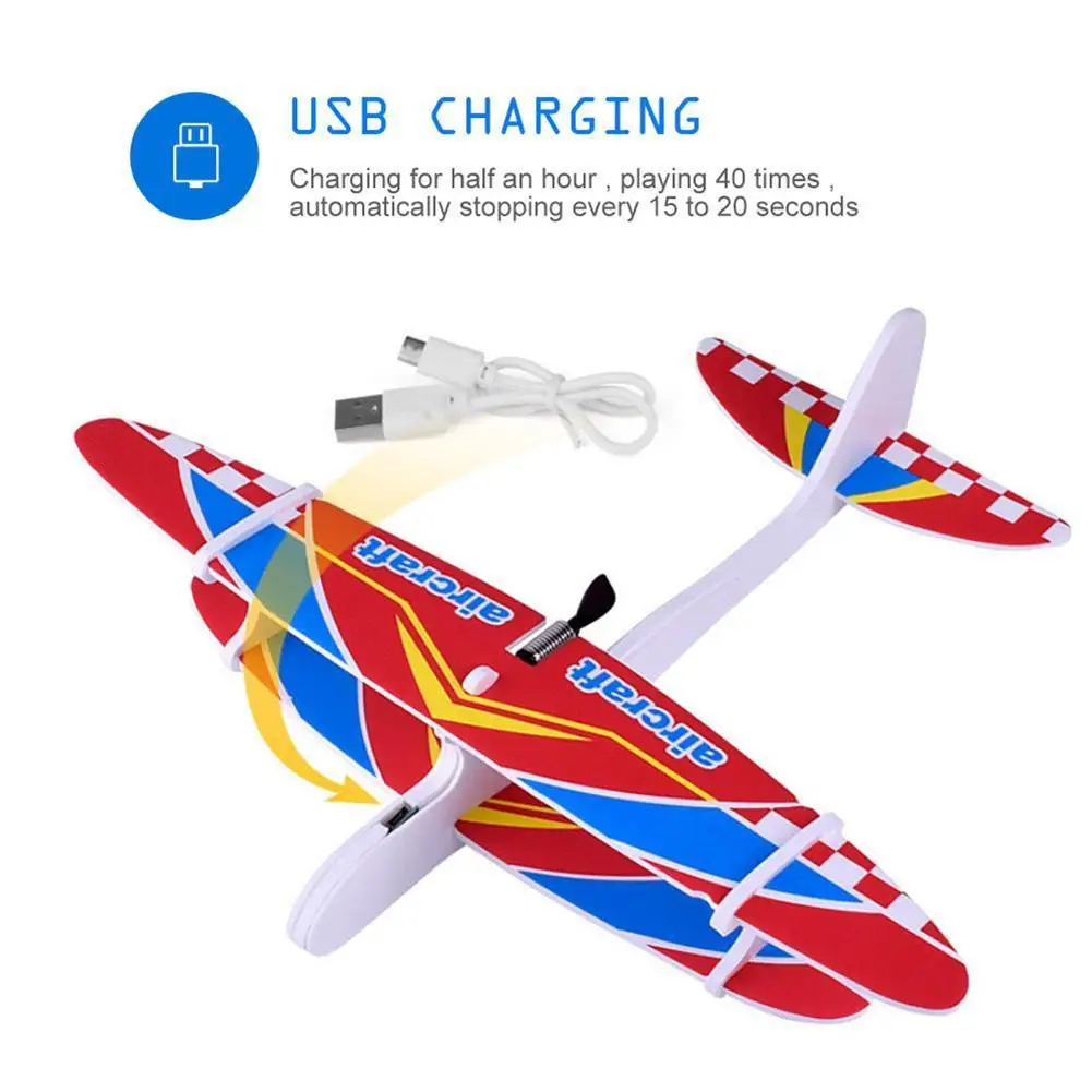 LeadingStar Biplane планер пена питание летающий самолет перезаряжаемые электрический самолет модель научная образовательная игрушки для детей