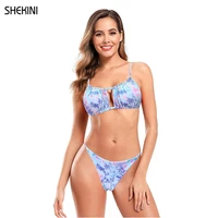 shekini womens sexy keyhole tie dye bikini set bathing suit low waist swimming bottom two piece swimsuits summer beach swimwear