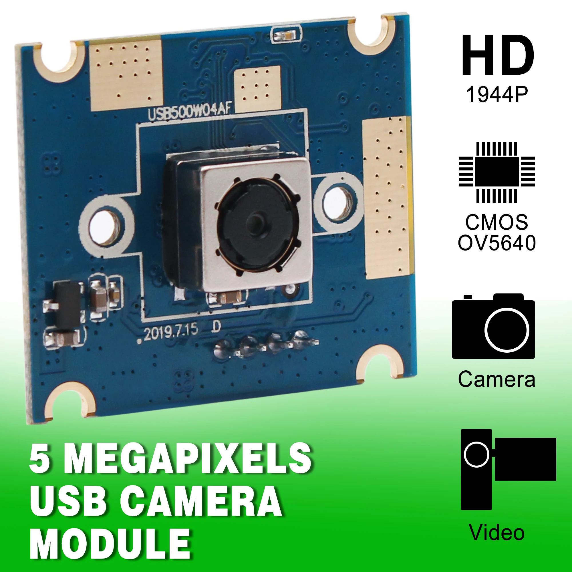 5MP 2592X1944 60 градусов Автофокус HD объектив 1/4 &quotCMOS OV5640 micro 30*25 мм Плата usb модуль