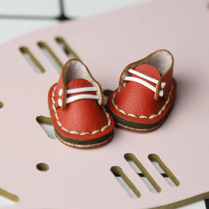 Кукольные туфли ob11 одежда для шарнирных кукол милая повседневная кожаная обувь