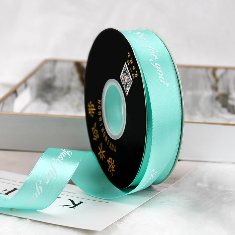 Полиатласная лента с принтом 25 мм (только для вас) украшения свадебной вечеринки