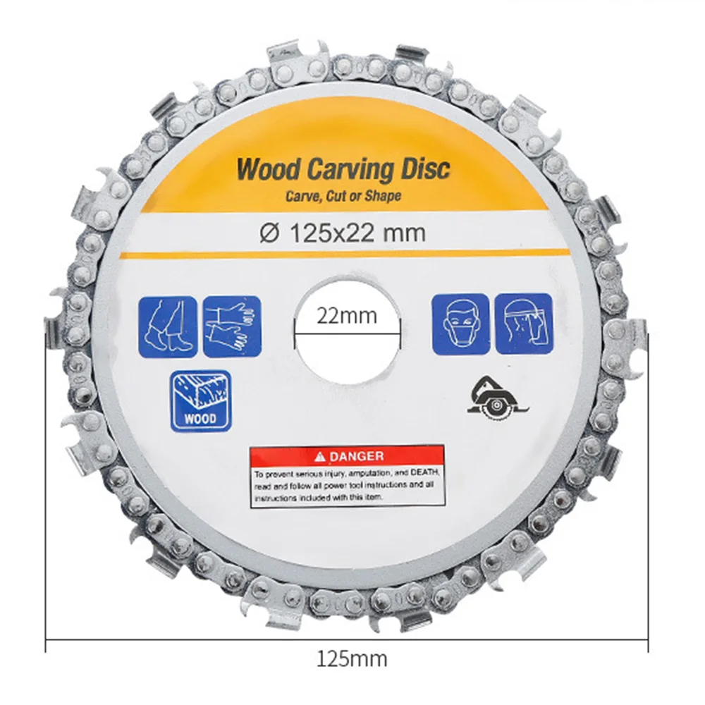 5 дюймов Деревообработка цепная пила алмазный диск полировка 14 шестерни резки