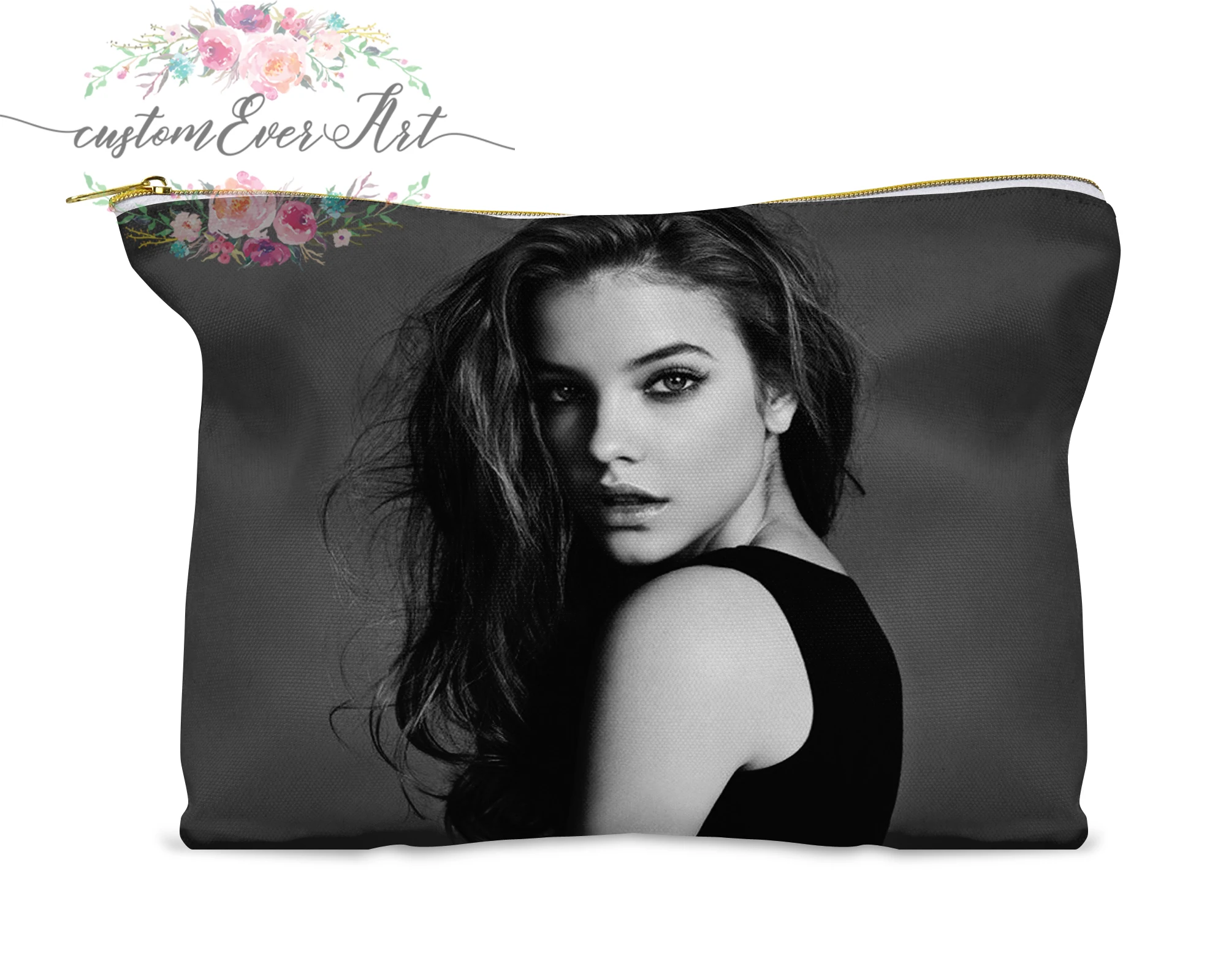 

Barbara Palvin cosmetic bag personalized small makeup bag funny makeup organizer toiletry bag zipper pouch