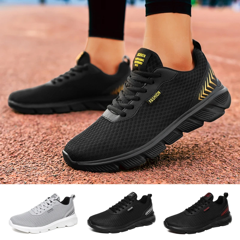 Men Sneakers Light Running Shoes For Breathable Lace Up Casual Comfortable Non-slip Walking Sports | Спорт и развлечения